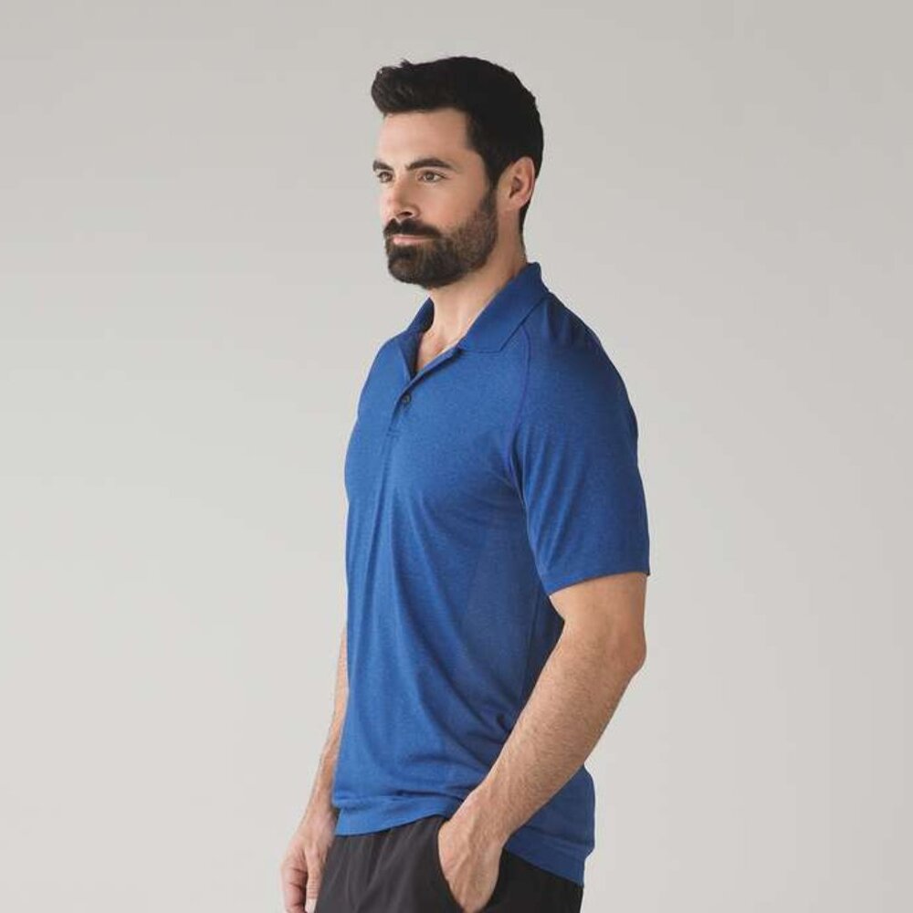 Lululemon Men's Metal Vent Tech Polo - Blue